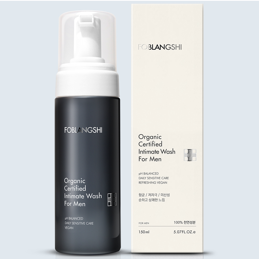 [사전예약] 27년역사 100% 천연성분 포블랑시 유기농  남성청결제 항문 세정제 150ml 칸디다균 99% 항균
