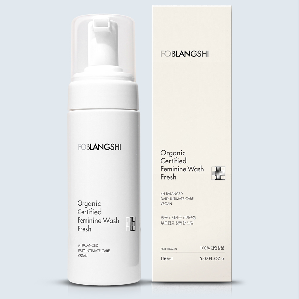 [100%천연성분] 27년역사 포블랑시 유기농 여성청결제 150ml 칸디다균 99% 항균