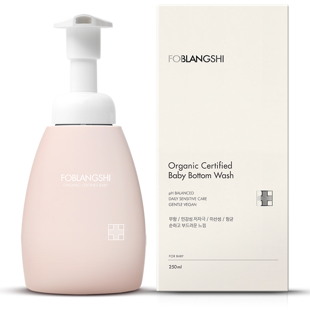 [천연성분100%,비건]포블랑시 유기농 신생아 유아 아기 엉덩이 클렌저 청결제 세정제 250ml